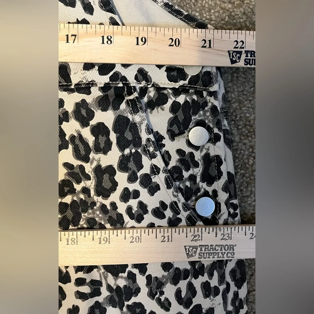 Nuggles Denim Leopard Print Overall Dress size XXL - Picture 11 of 16